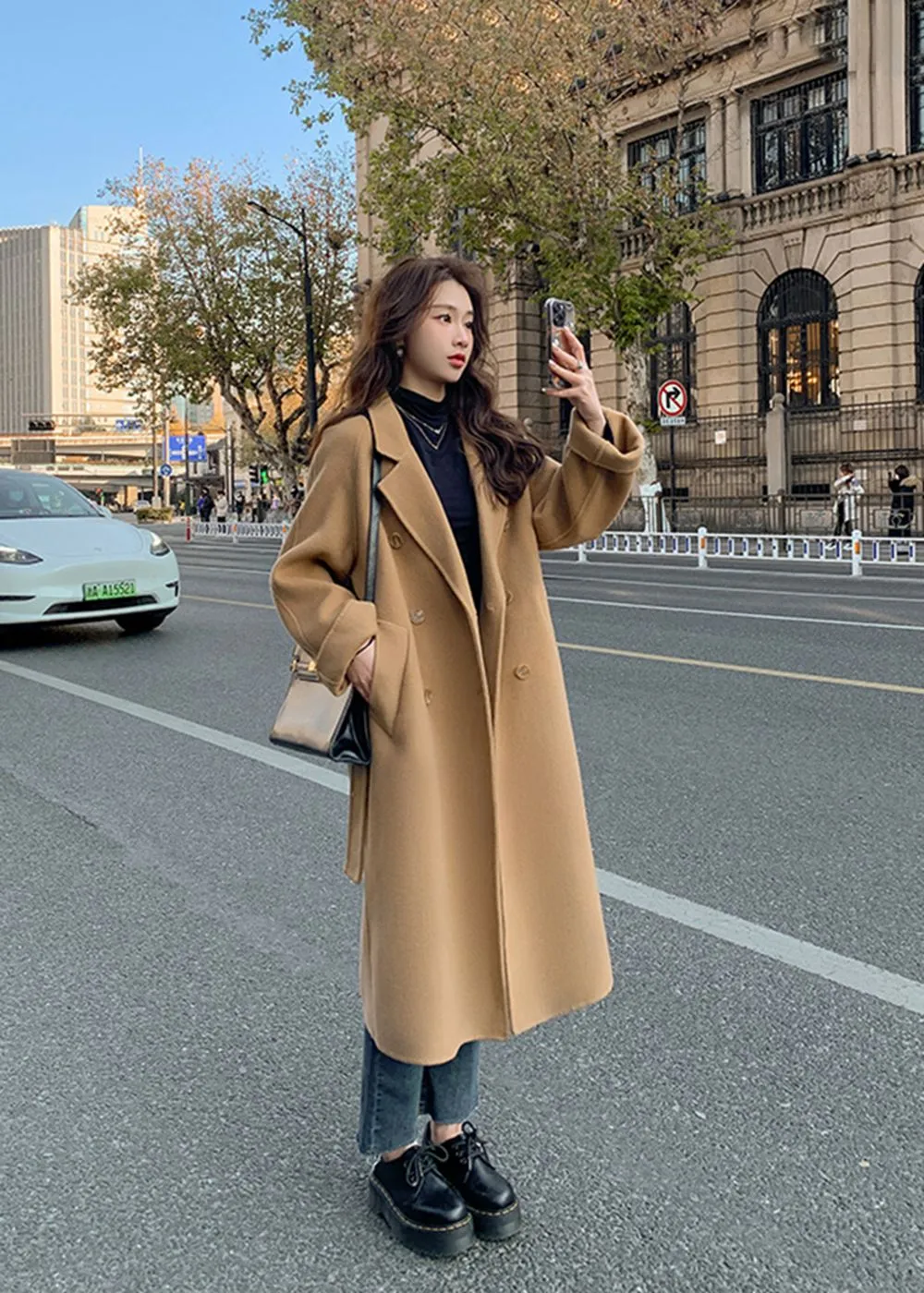 Double Face Wool Blend Coat