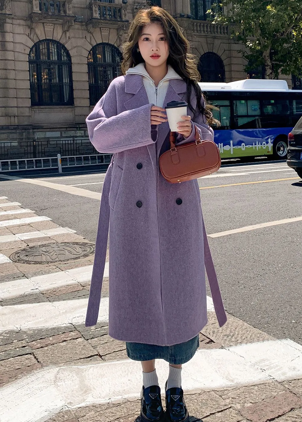 Double Face Wool Blend Coat