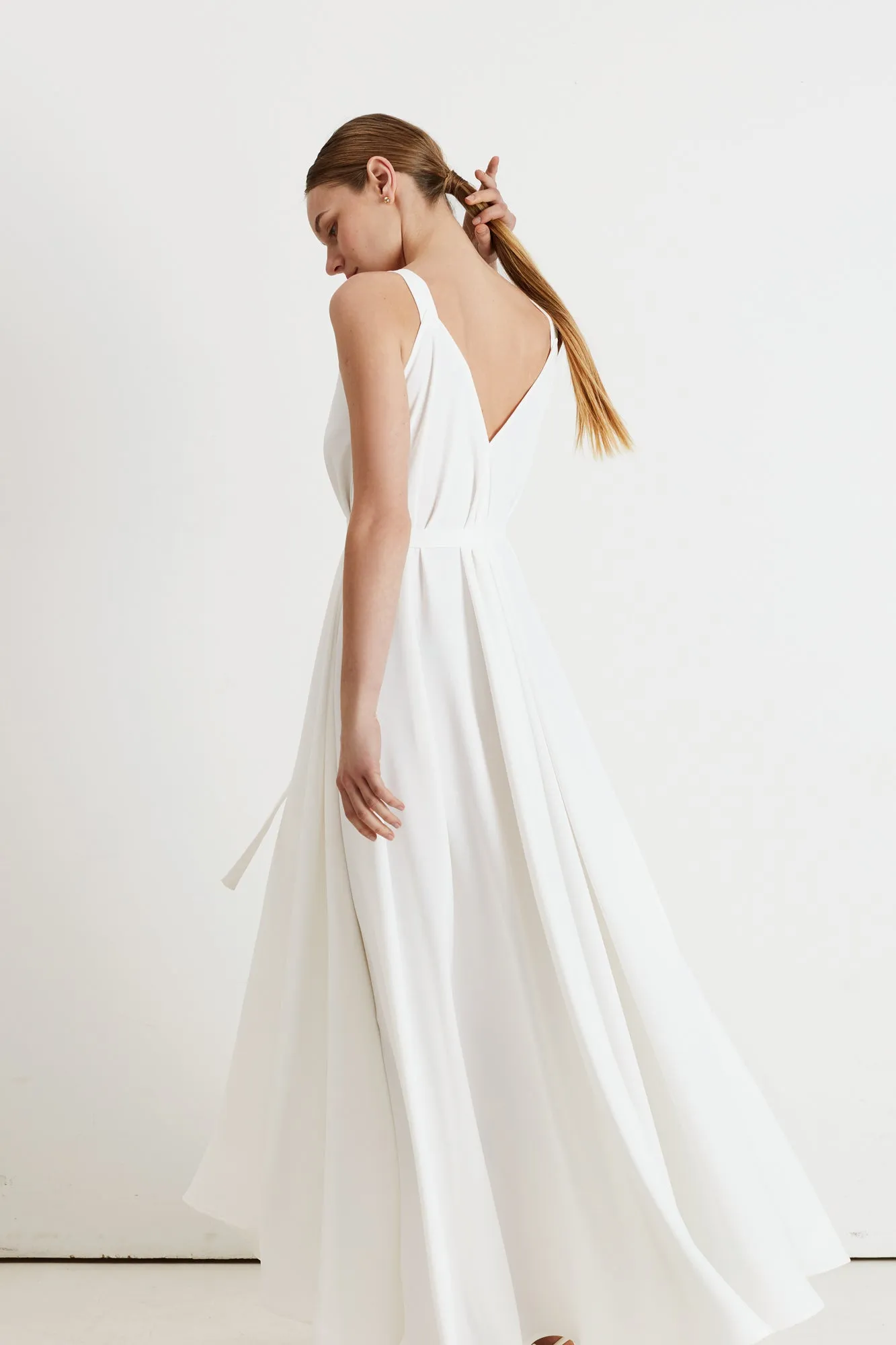 ELLA flared maxi wedding dress