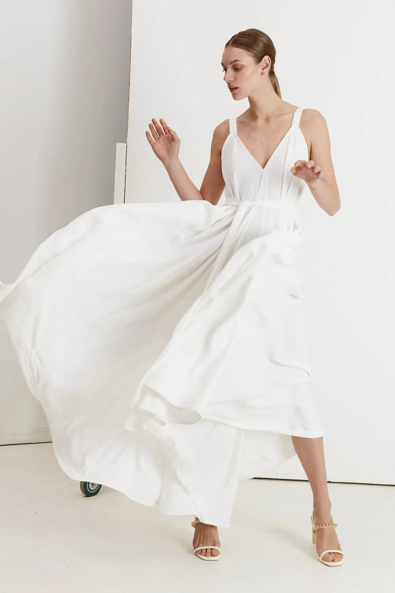 ELLA flared maxi wedding dress