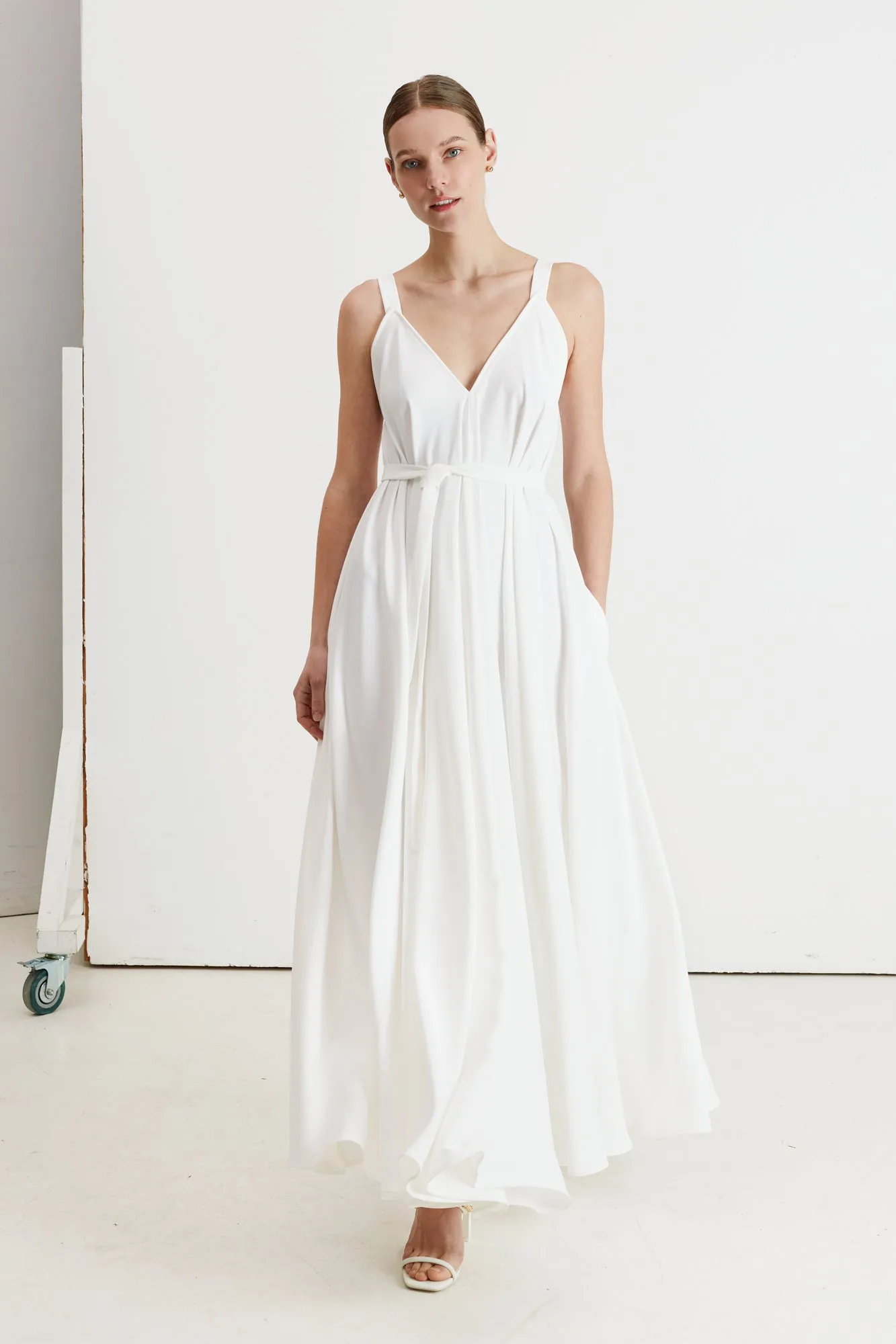 ELLA flared maxi wedding dress