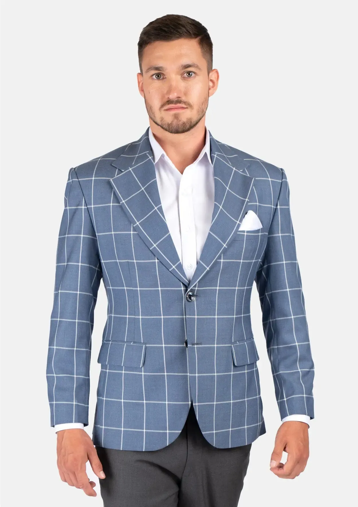 Ellis Blue Windowpane Jacket