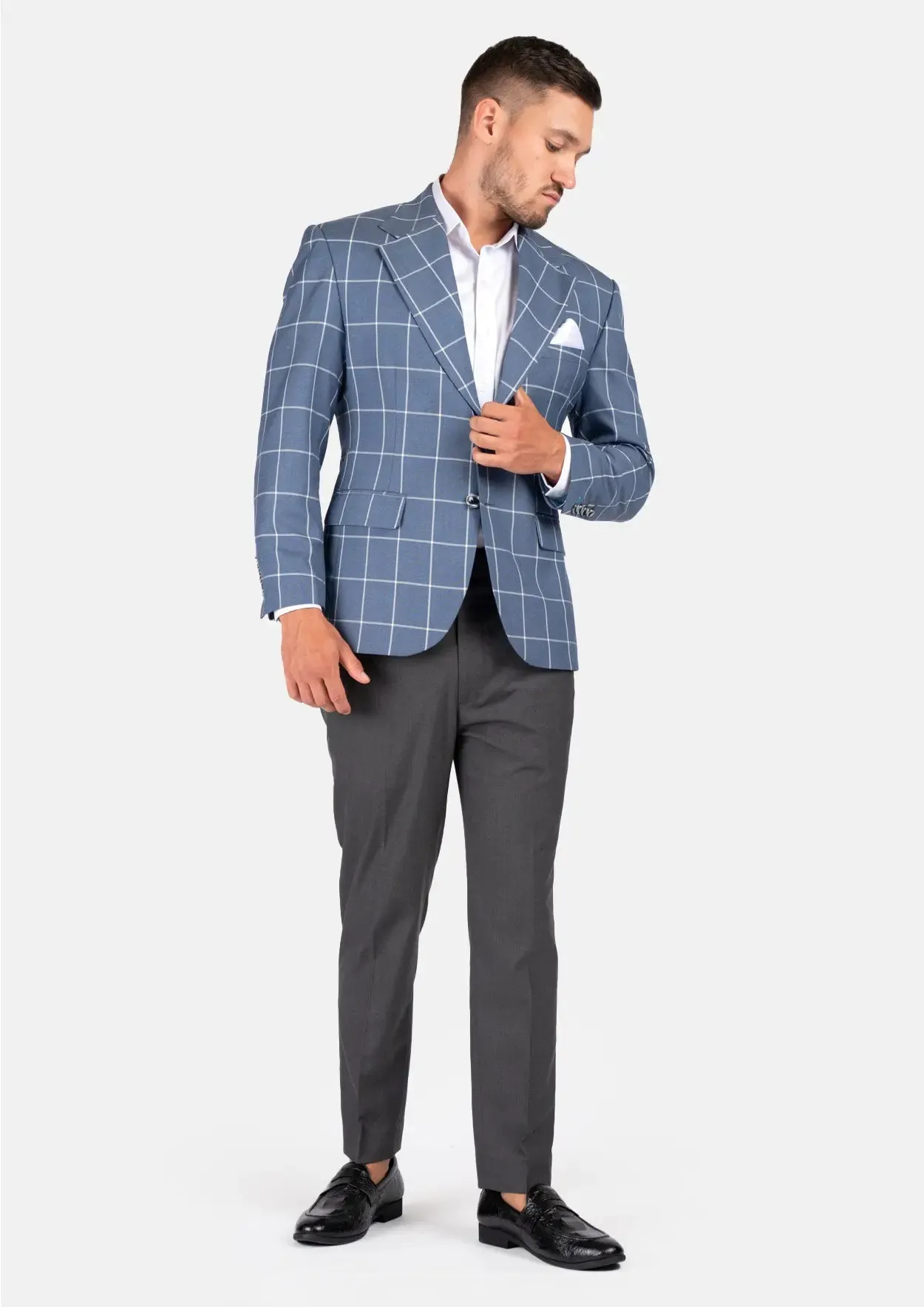 Ellis Blue Windowpane Jacket