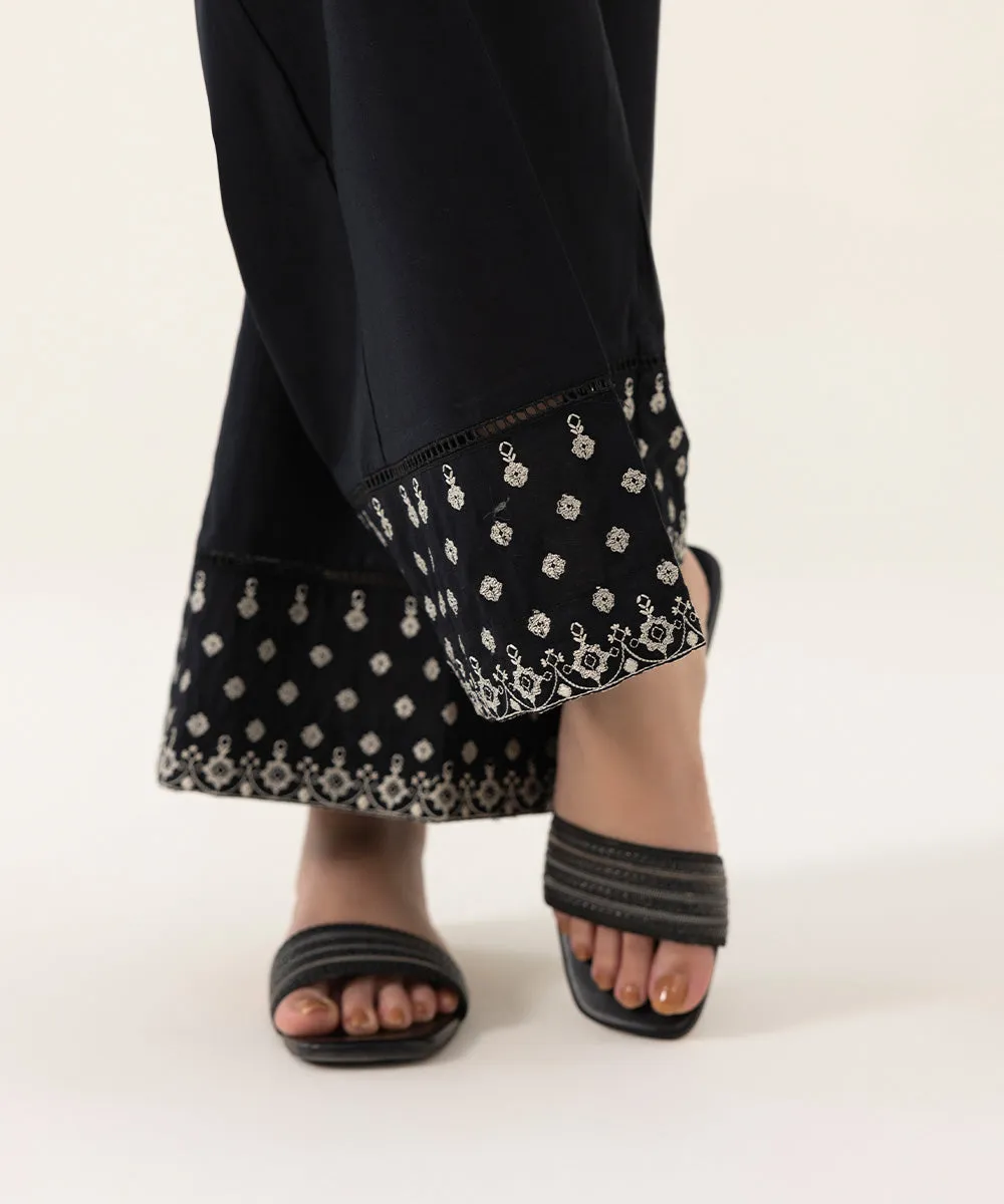 Embroidered Cambric Culottes