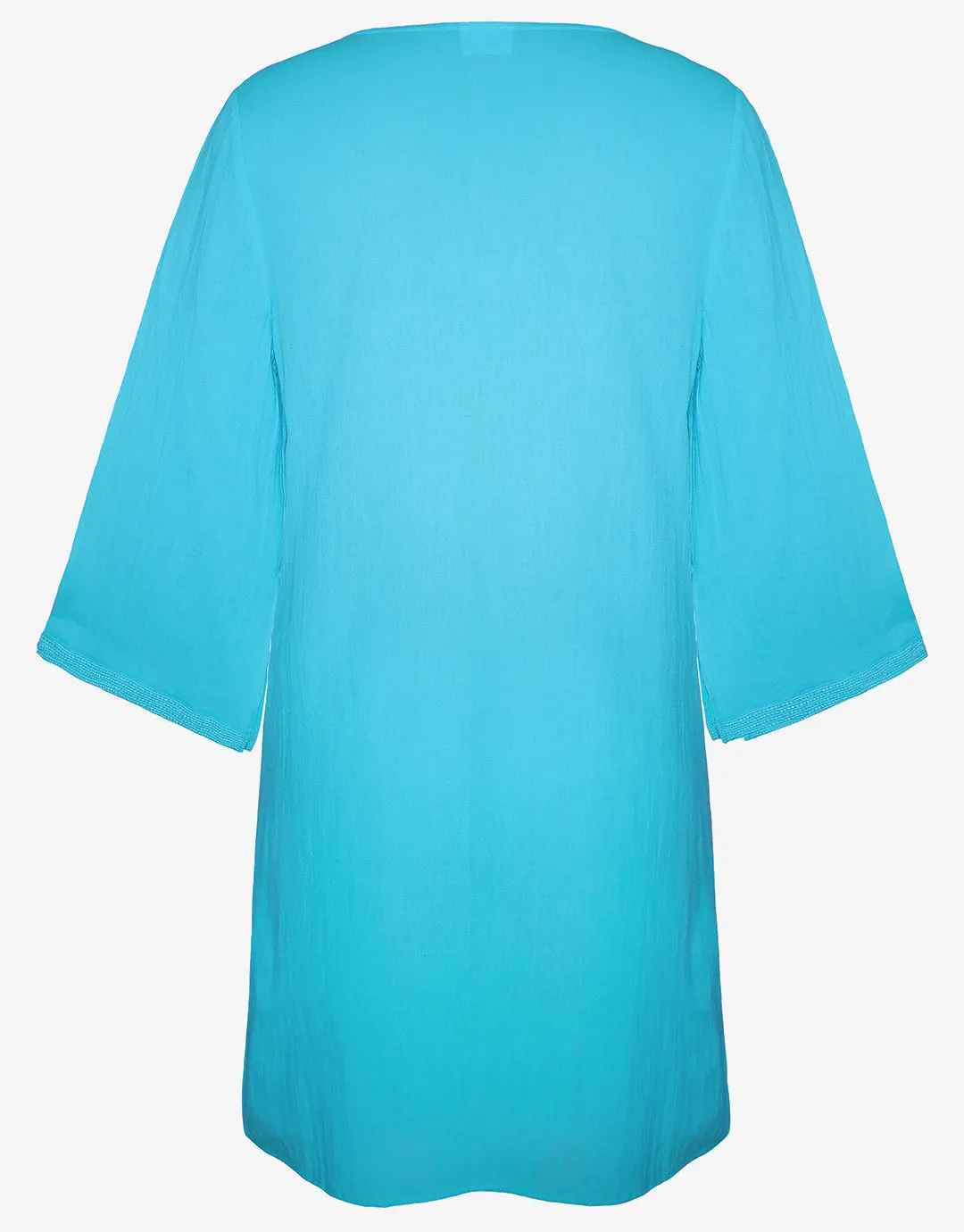 Embroidered Tunic - Turquoise