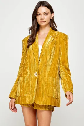 Evening Glow Velvet Blazer