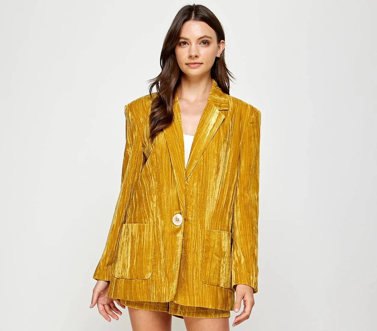 Evening Glow Velvet Blazer