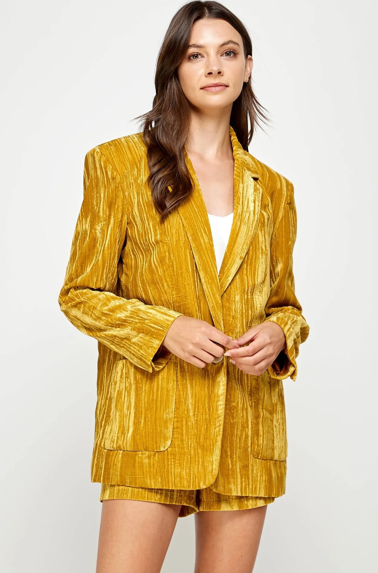 Evening Glow Velvet Blazer