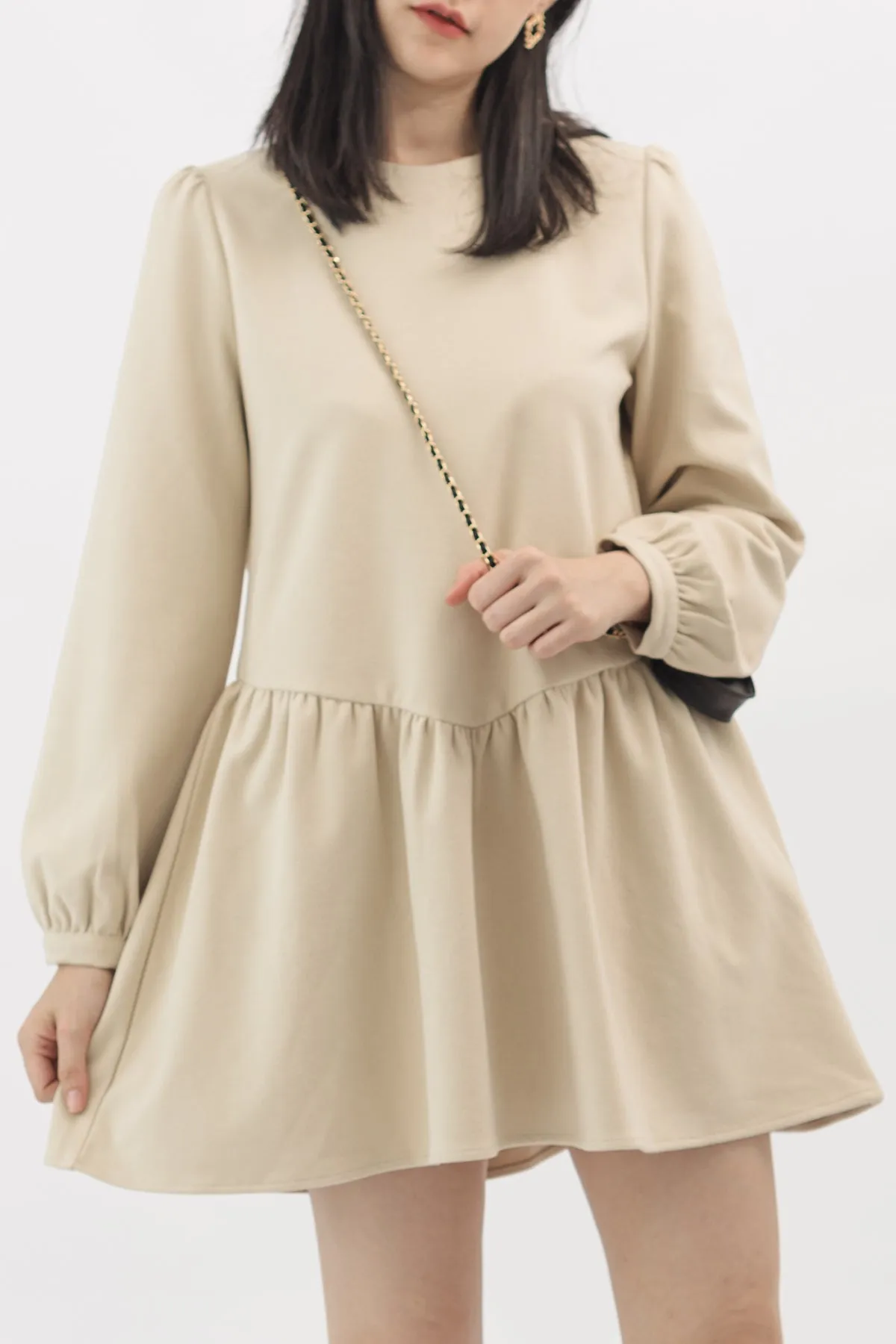 Evie Puff Long Sleeve Dress