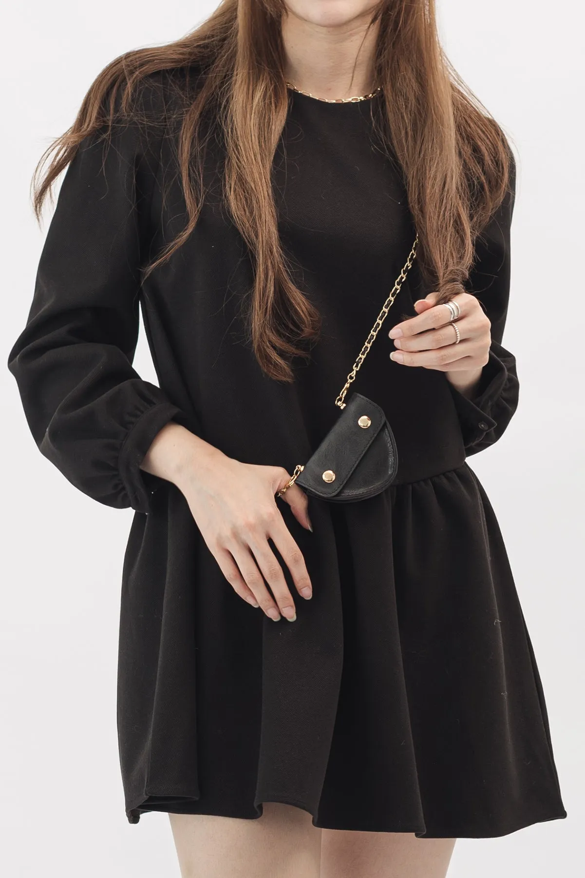 Evie Puff Long Sleeve Dress