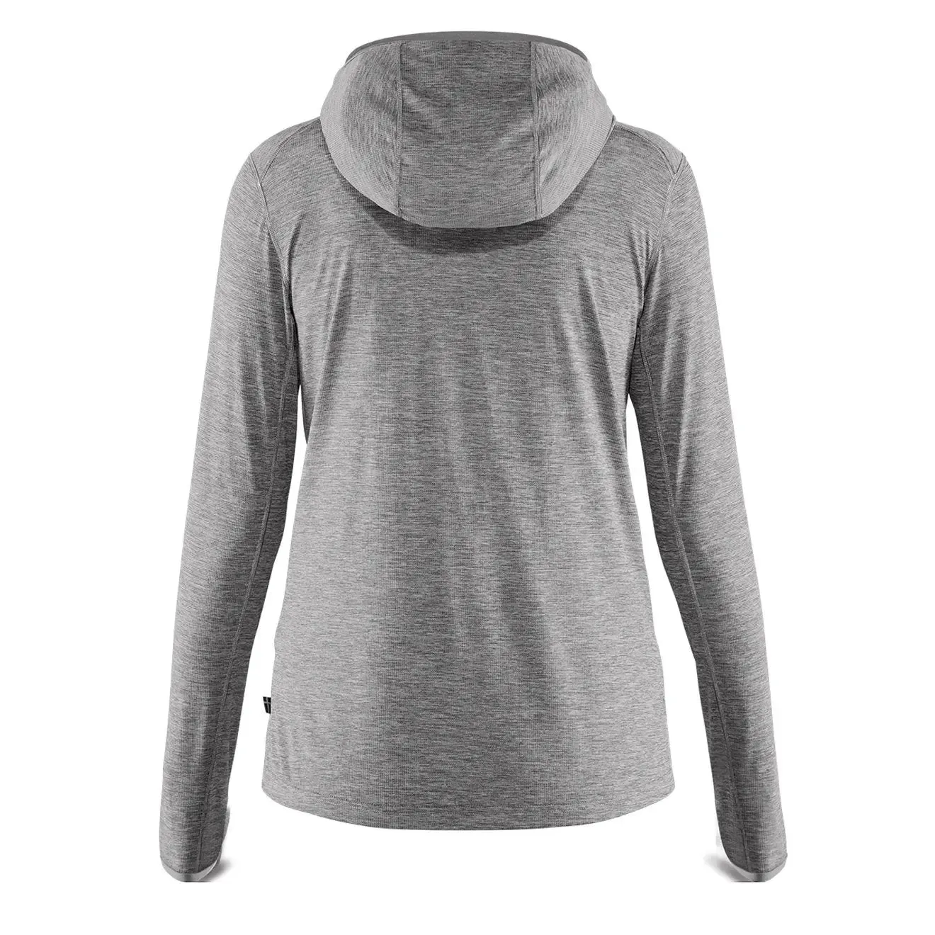 Fjallraven Womens Abisko Sun-Hoodie LS Hooded T-Shirt Shark Grey