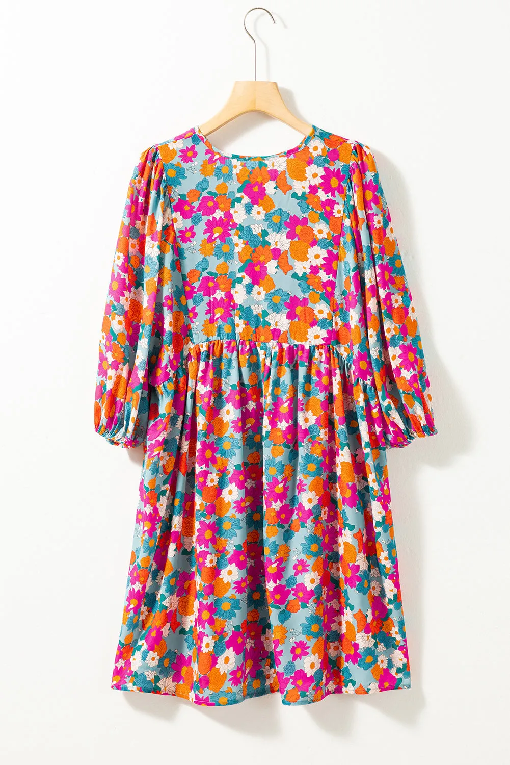 Floral Print Babydoll Dress