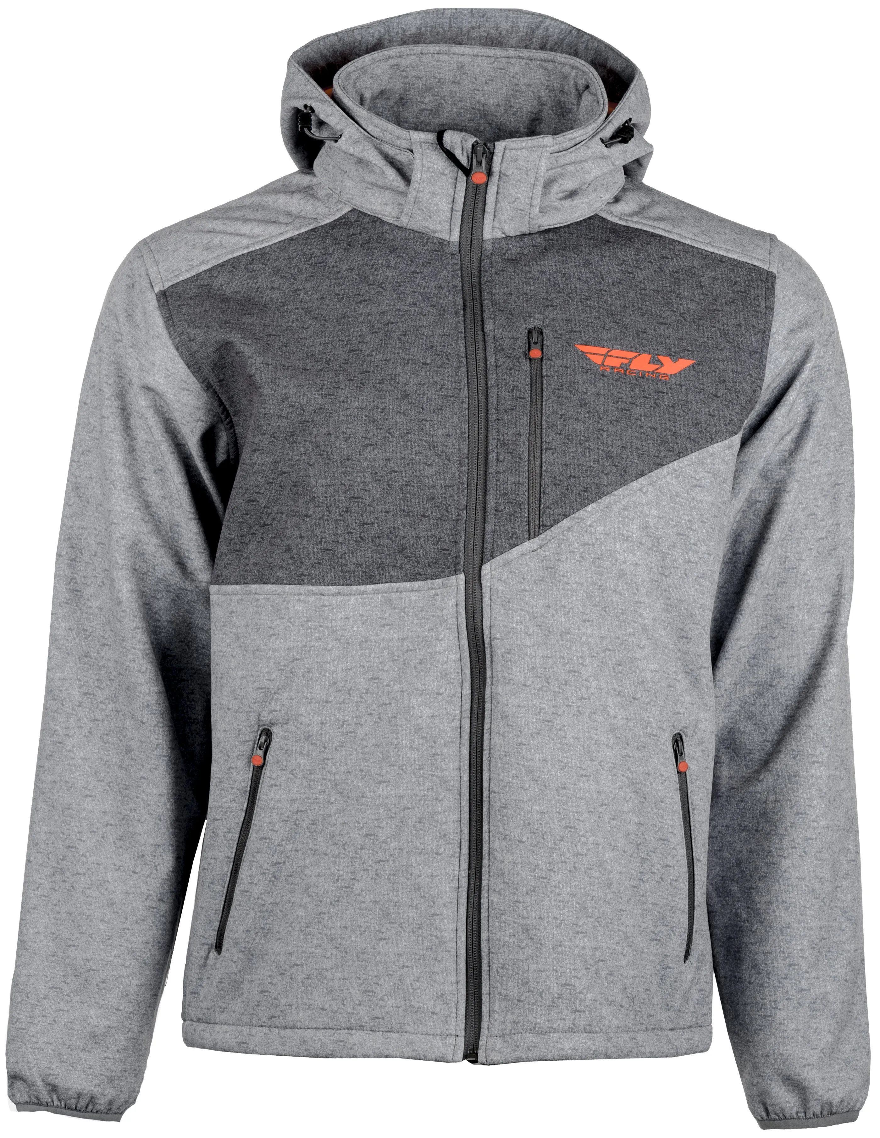 FLY RACING FLY CHECKPOINT JACKET GREY HEATHER/ORANGE LG 354-6382L