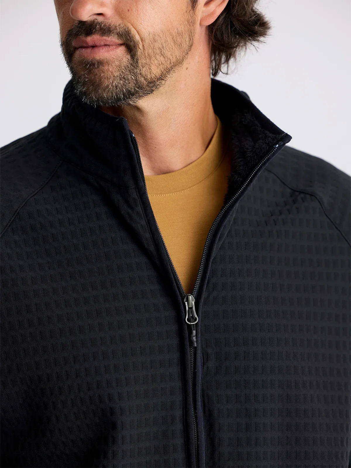 Free Fly Men's Gridback Fleece Jacket - BLACK