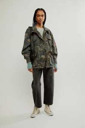 Free People Arya Utility Camo Jacket