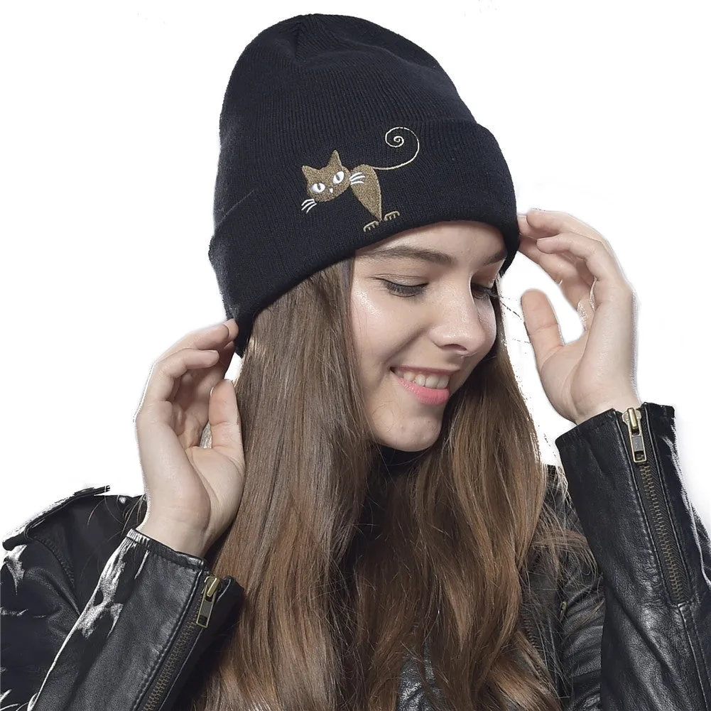 FURTALK Winter Women Fish and Cat Beanies Hat for Lovers  HTWL049