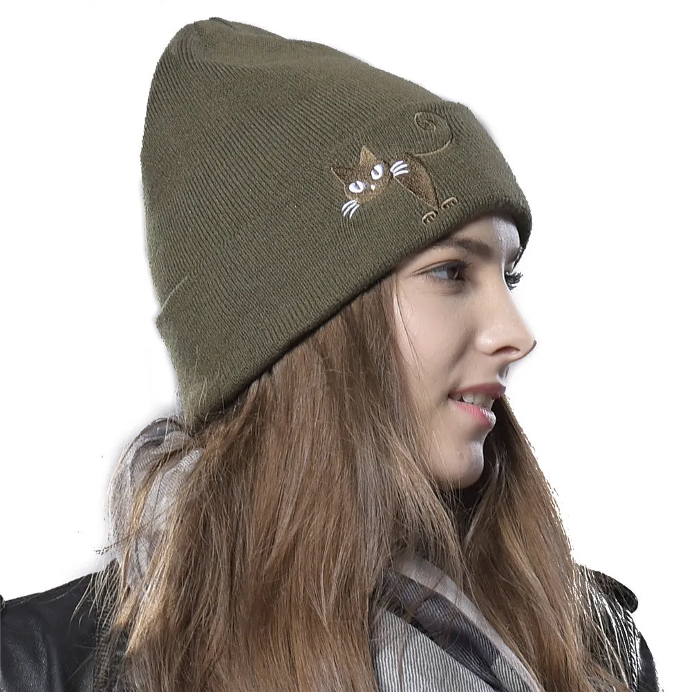 FURTALK Winter Women Fish and Cat Beanies Hat for Lovers  HTWL049