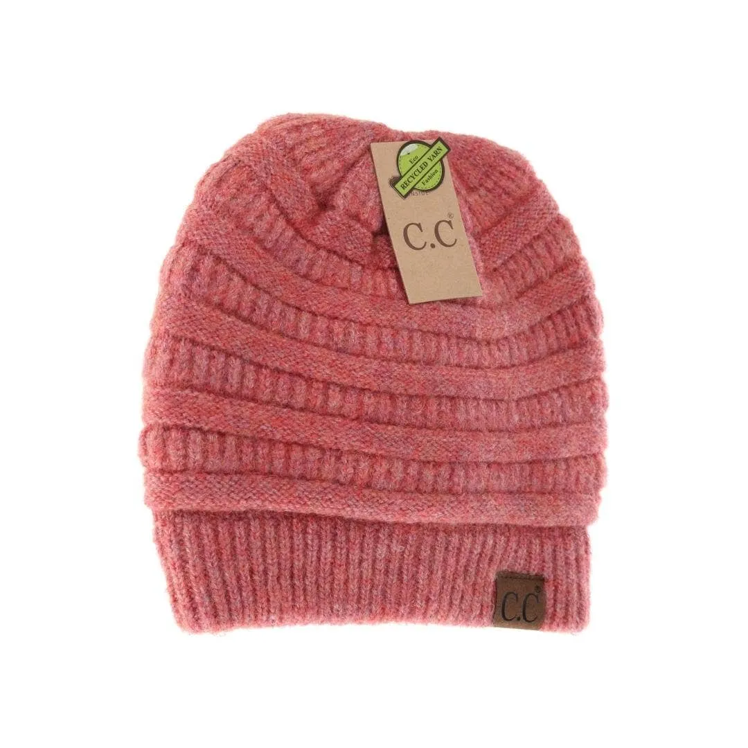 Fuzzy Lined Mixed CC Beanie (Multiple Colors)