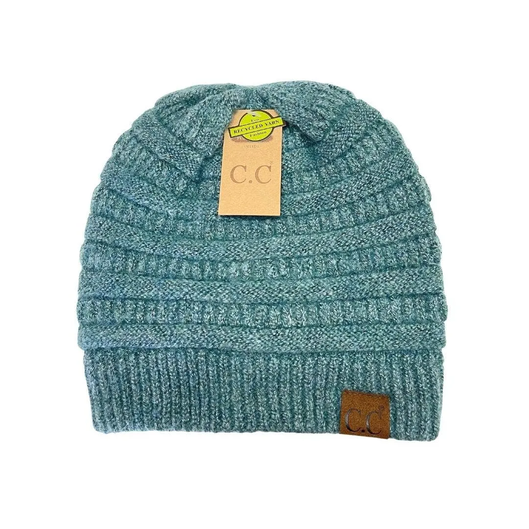 Fuzzy Lined Mixed CC Beanie (Multiple Colors)