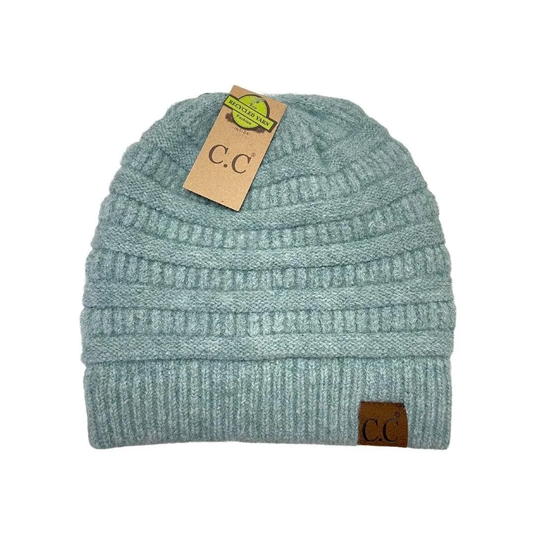 Fuzzy Lined Mixed CC Beanie (Multiple Colors)