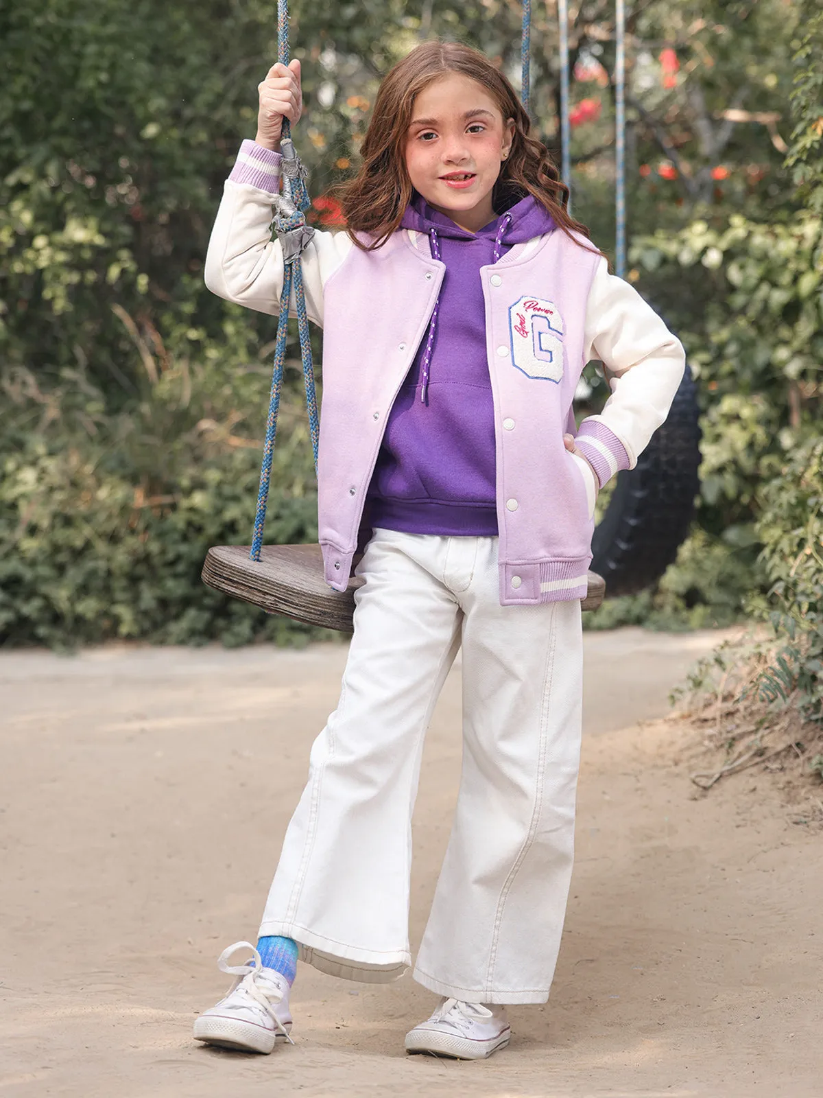 Girl's Lilac Jacket - EGTJK23-001