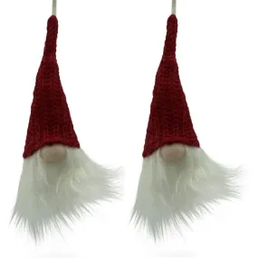 Gnome with Knit Hat Ornaments