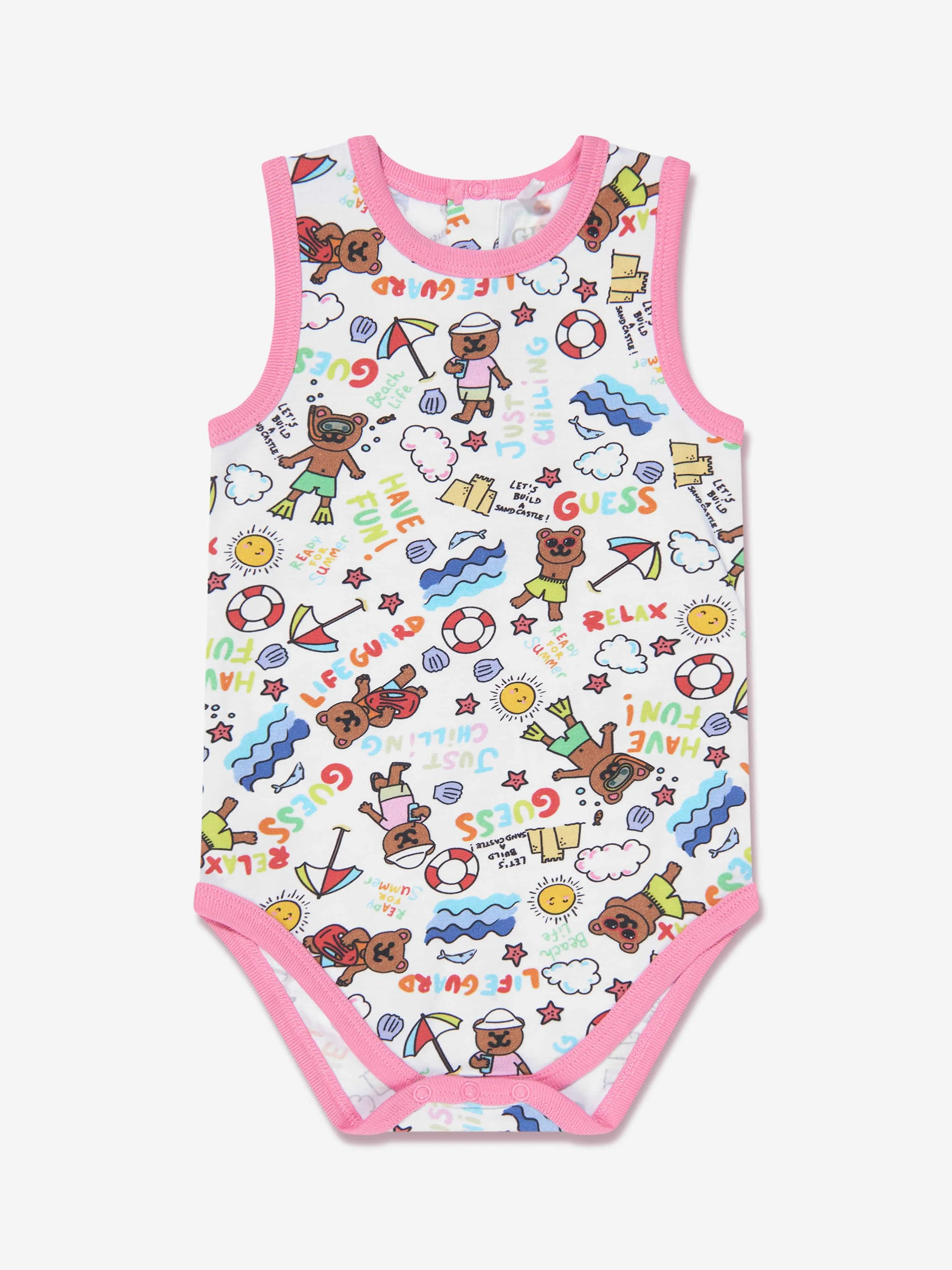 Guess Baby Girls Bodysuit And Shorts Set in Multicolour