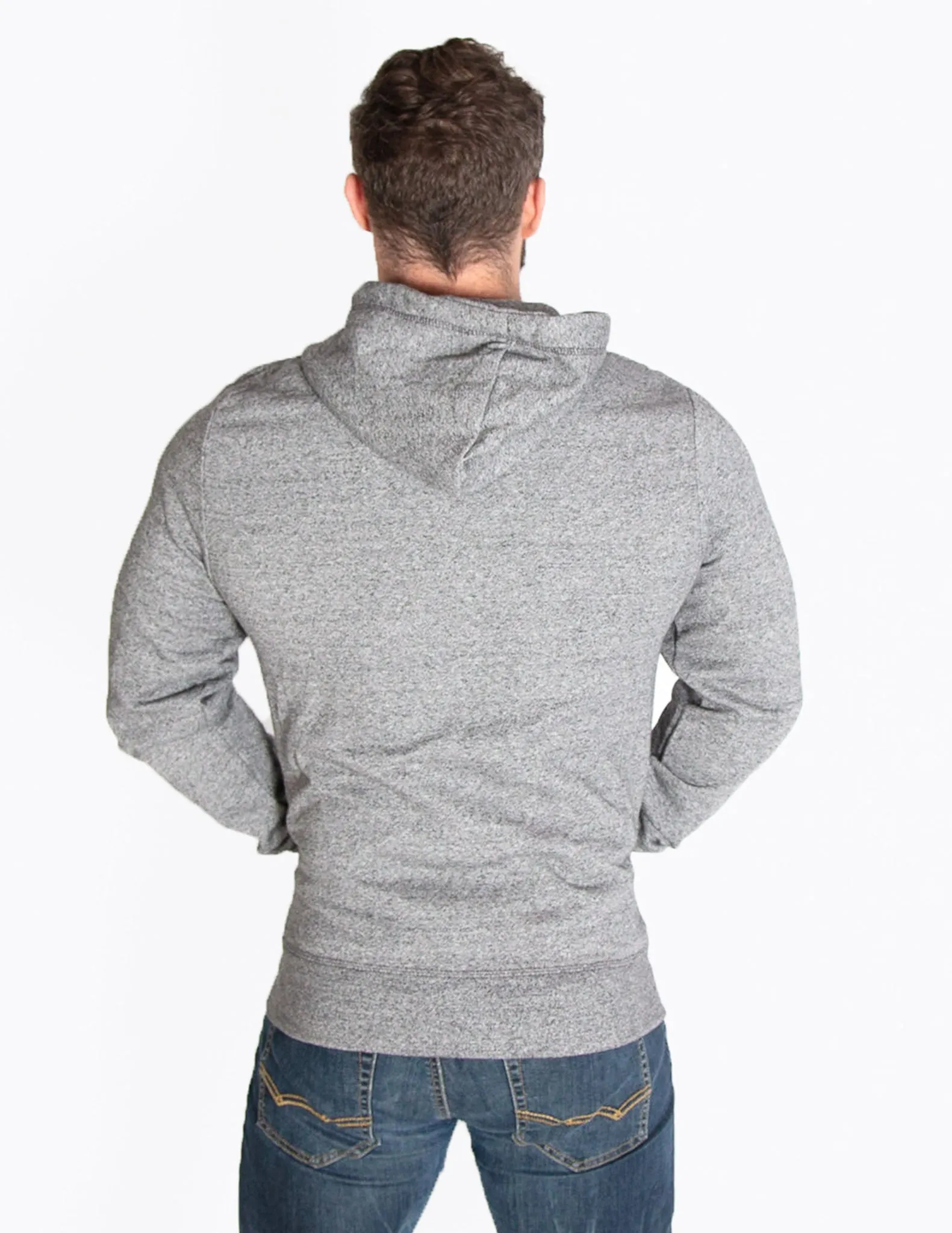 HEAVYWEIGHT ZIP HOODIE - HEATHER GREY