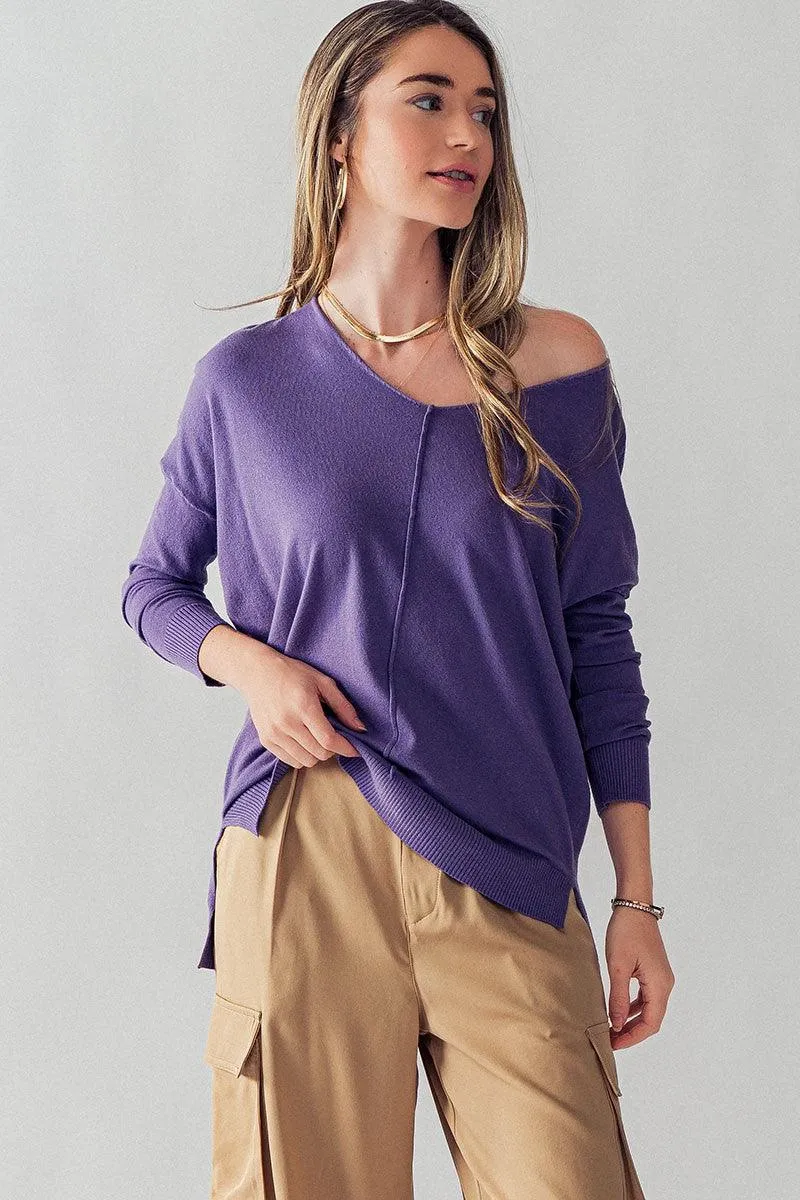 Hi-Low Tunic Sweater by Urban Daizy