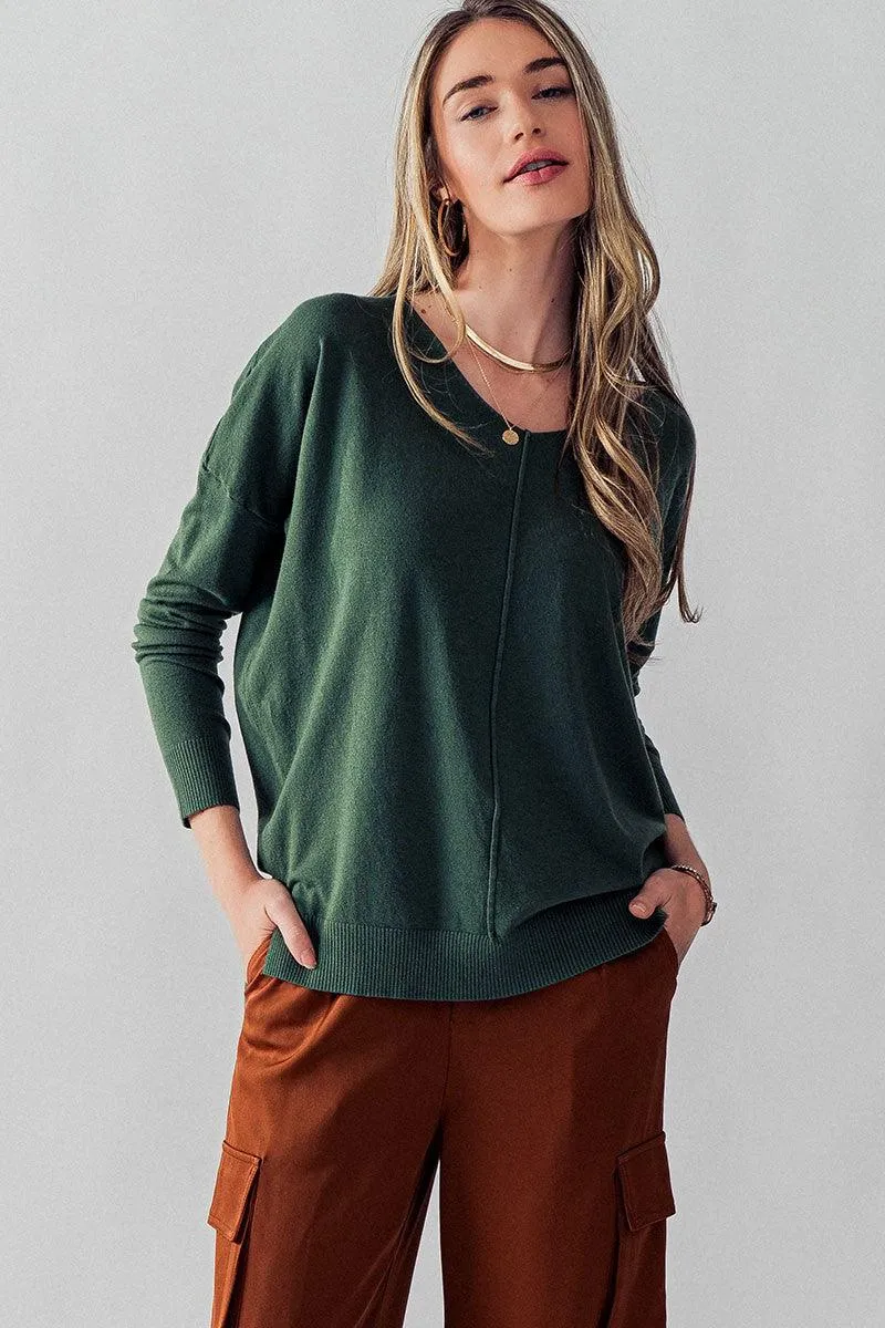 Hi-Low Tunic Sweater by Urban Daizy