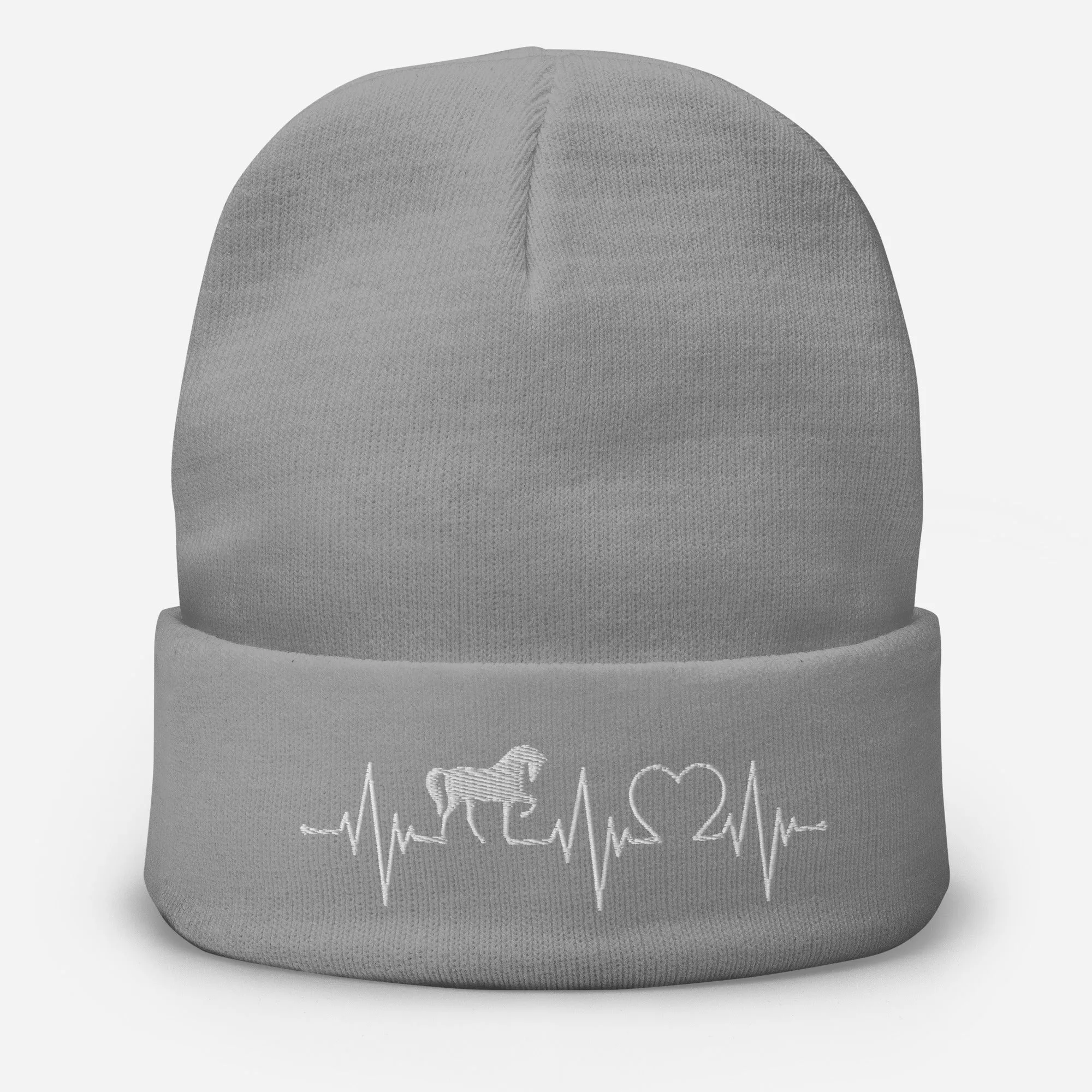 Horse Beanie Hat with Heartbeat