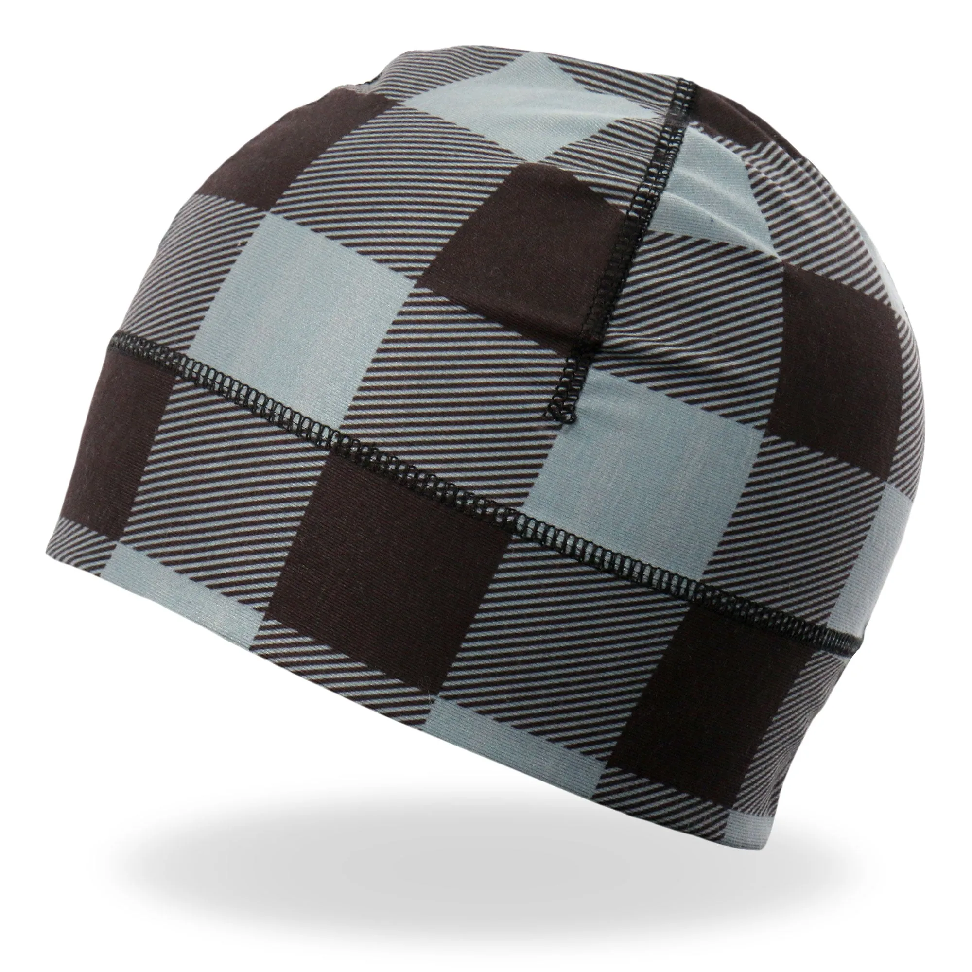 Hot Leathers Grey Plaid Helmet Liner KHC4006