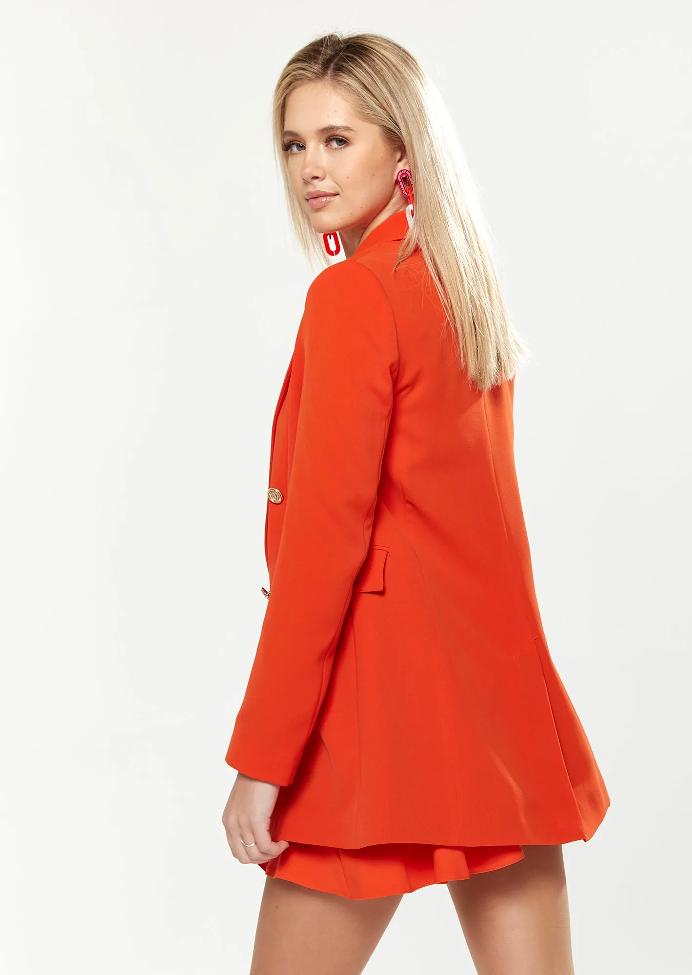 House of Holland Major Blazer in Orange