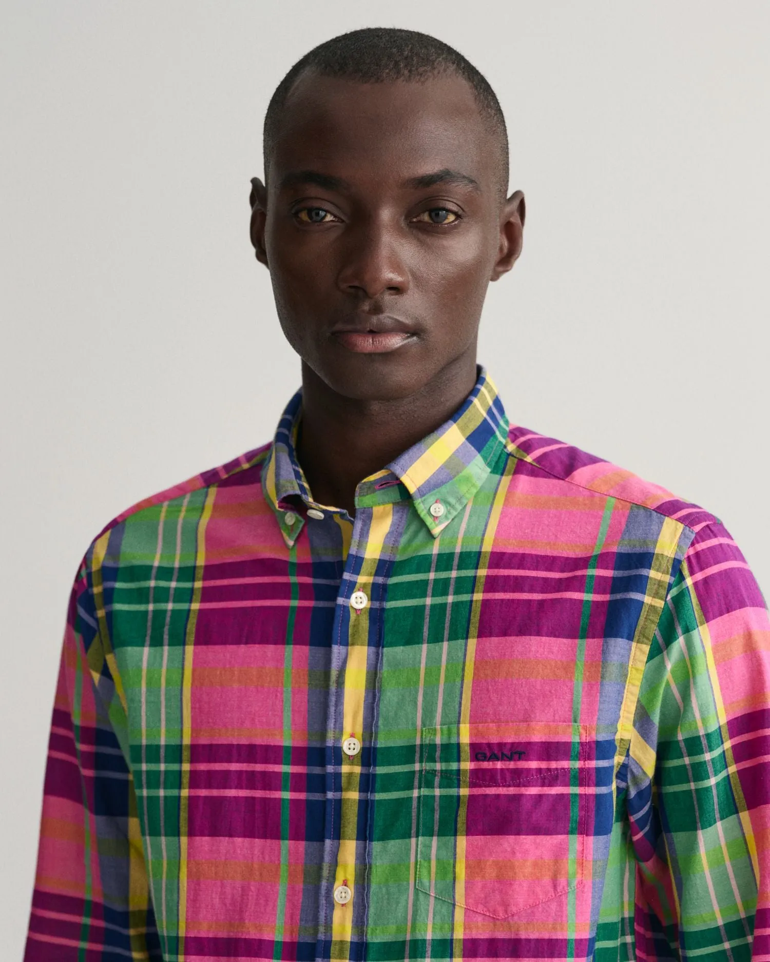 Indian Madras Check Shirt - Hyper Pink