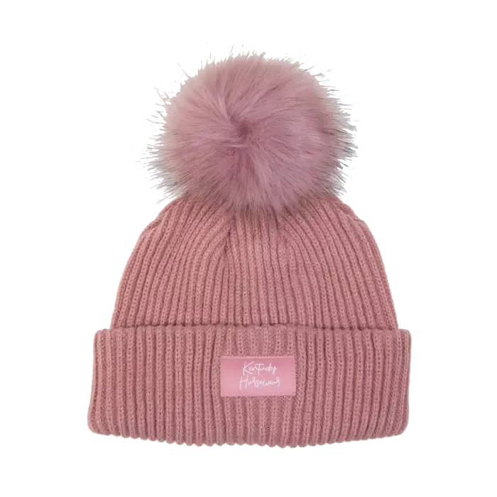 Kentucky Beanie Pom Pom Old Rose