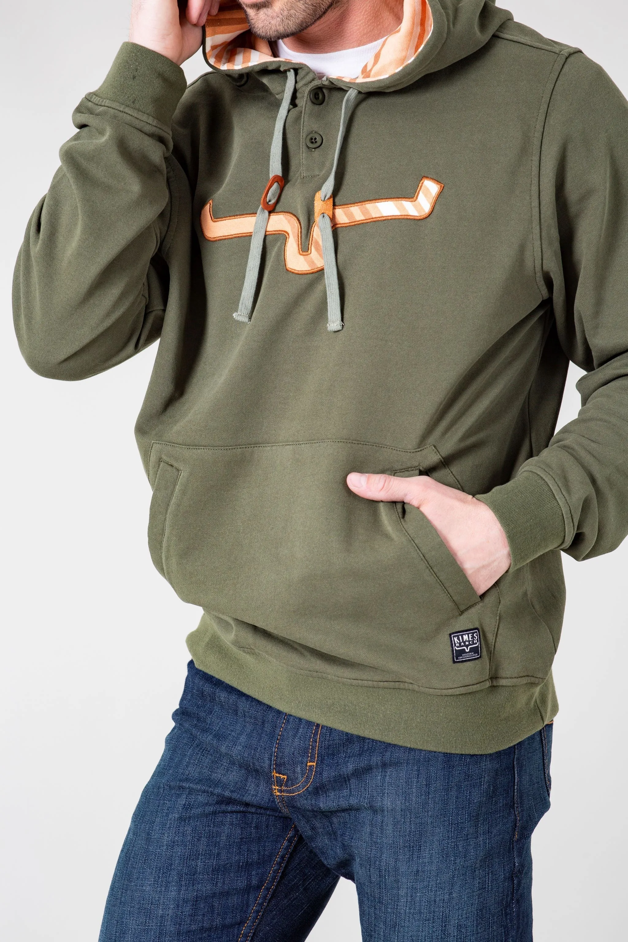 Kimes Ranch Men's Dark Olive Anson Hoodie