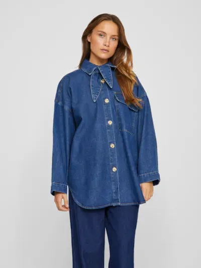 Kimmi Shirt - Medium Blue Denim