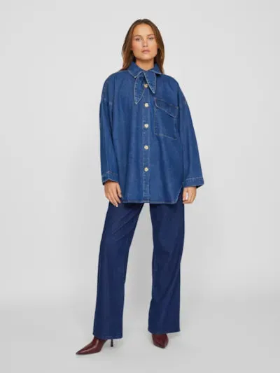 Kimmi Shirt - Medium Blue Denim