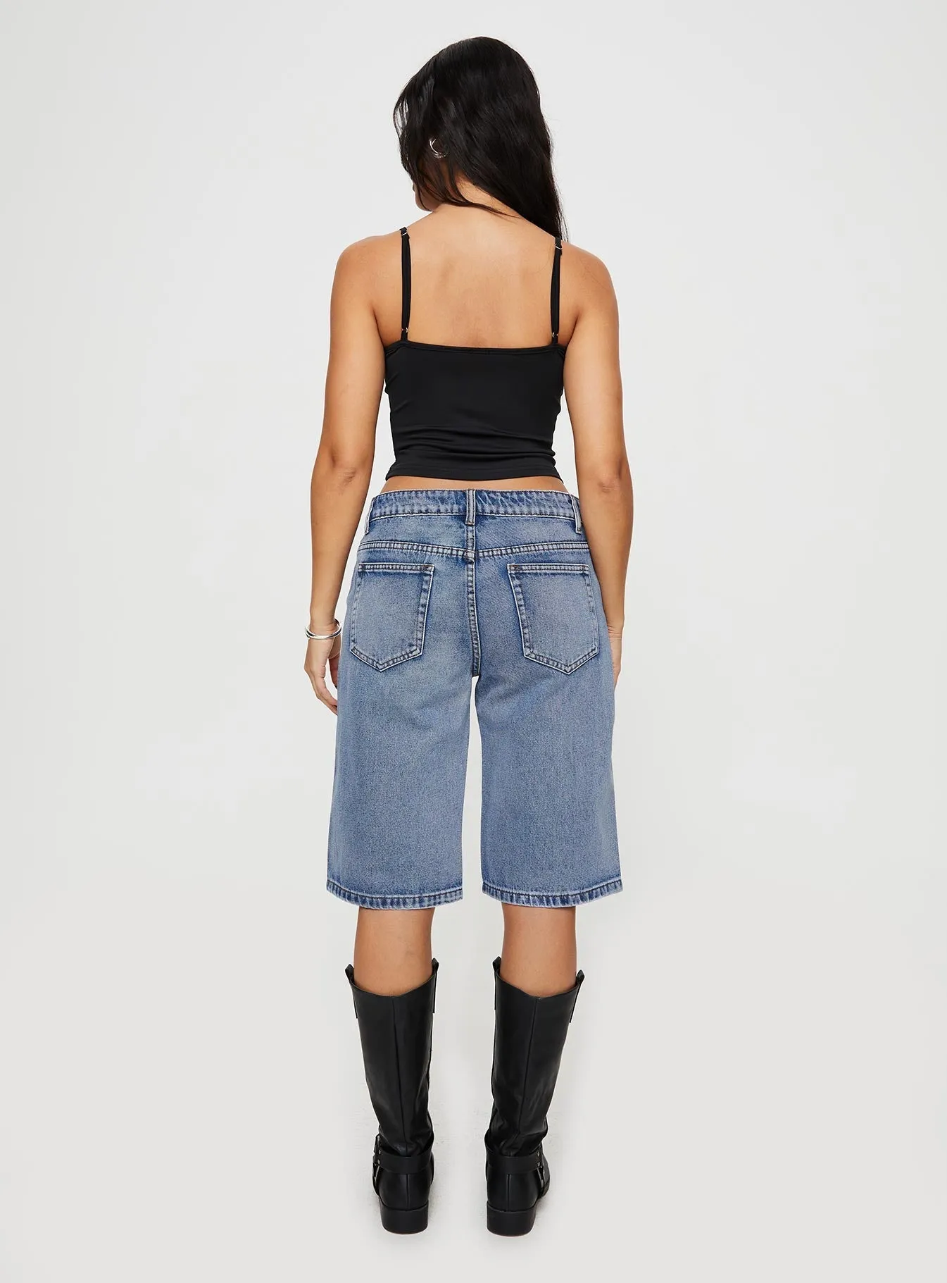 Kurt Denim Culottes Acid Wash