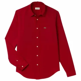 Lacoste Long Sleeve DRESS Shirt RED