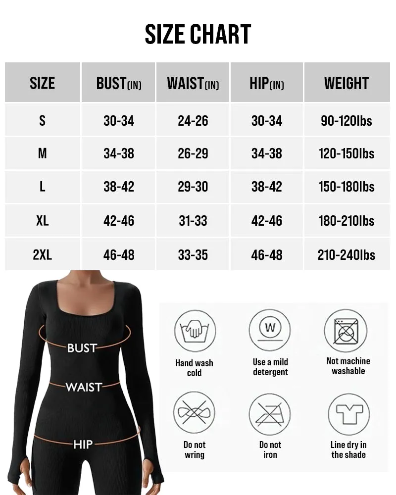 LilyLove® Seamless Long Sleeve Full Body Shaper Jumpsuit