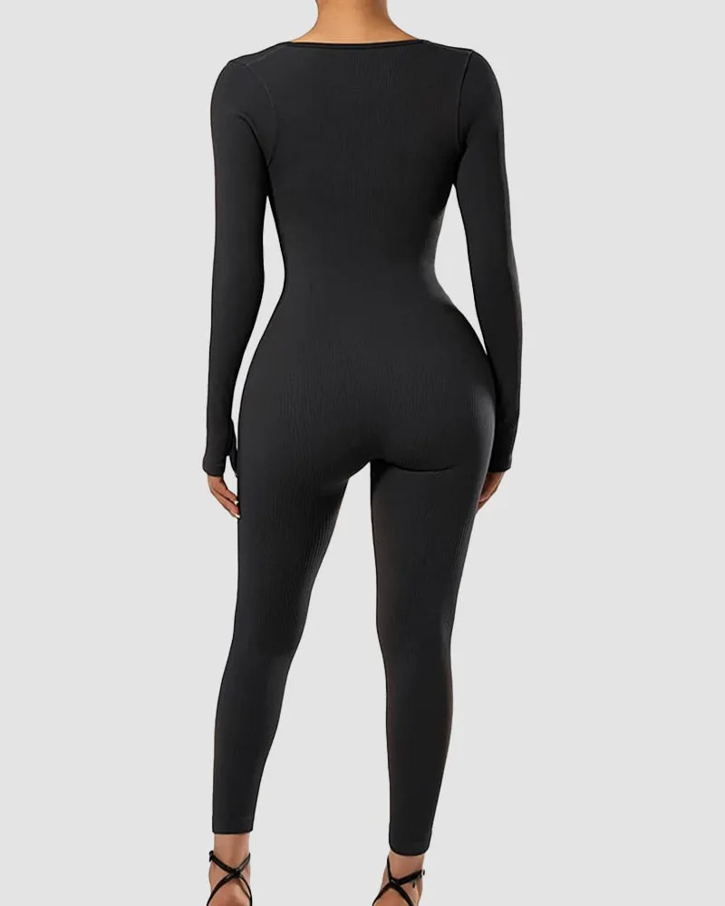 LilyLove® Seamless Long Sleeve Full Body Shaper Jumpsuit