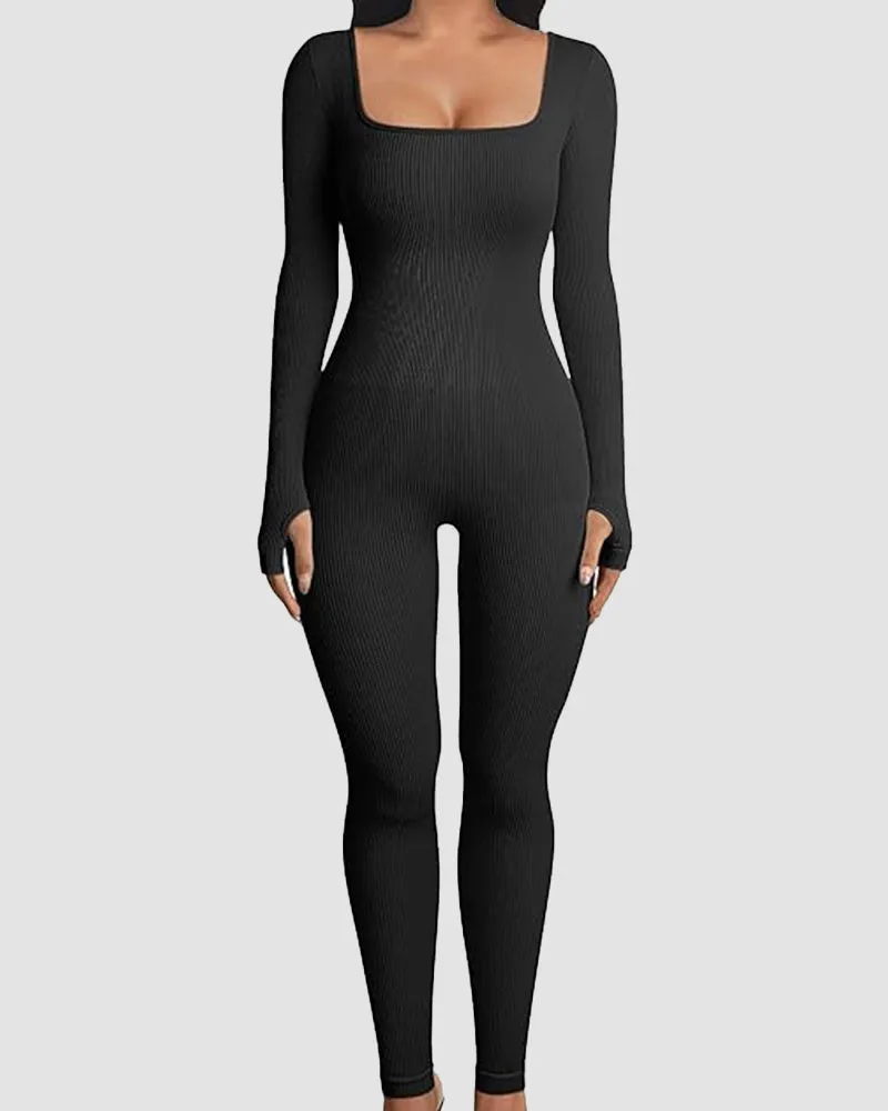 LilyLove® Seamless Long Sleeve Full Body Shaper Jumpsuit