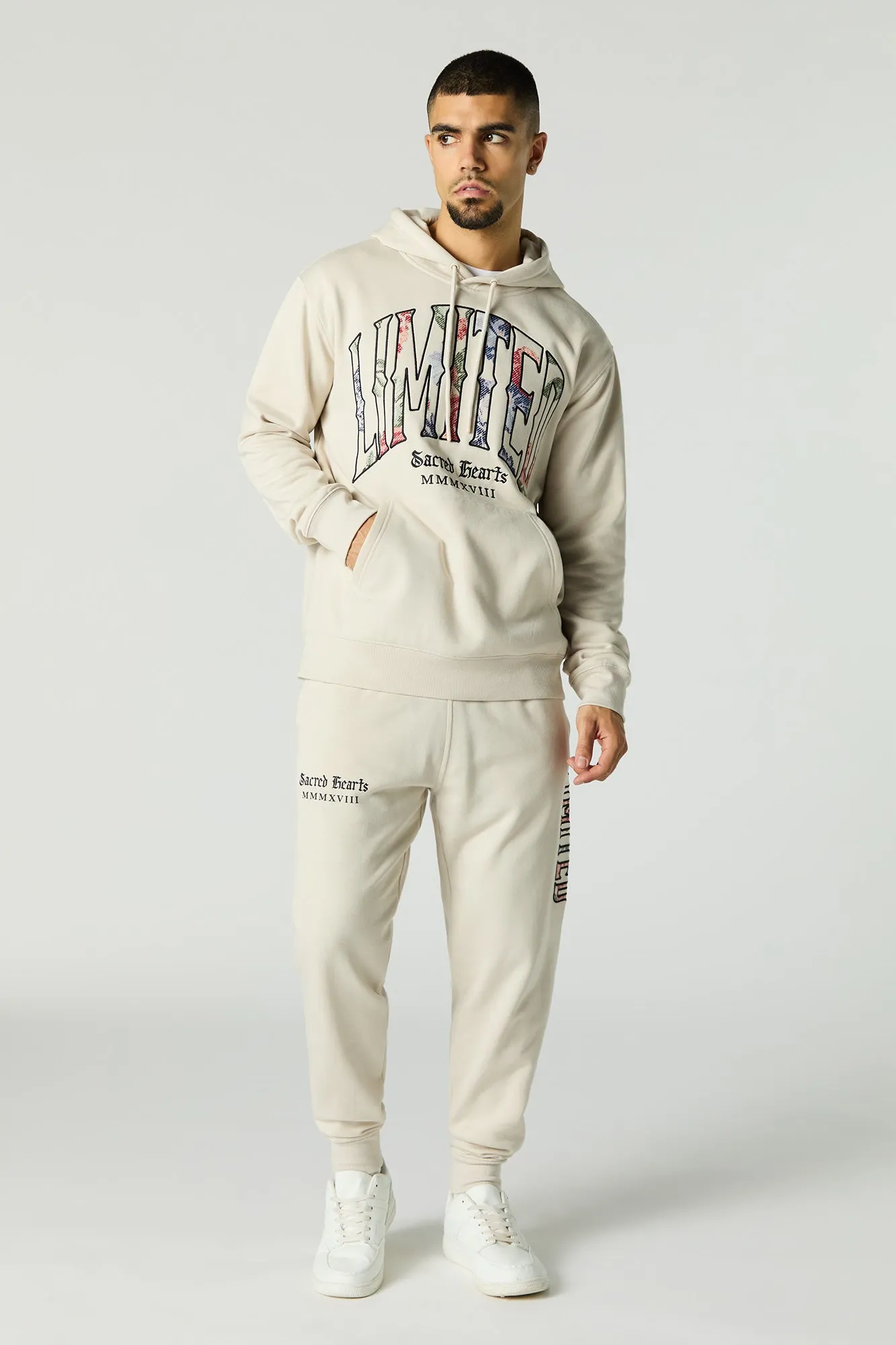 Limited Twill Embroidered Fleece Jogger