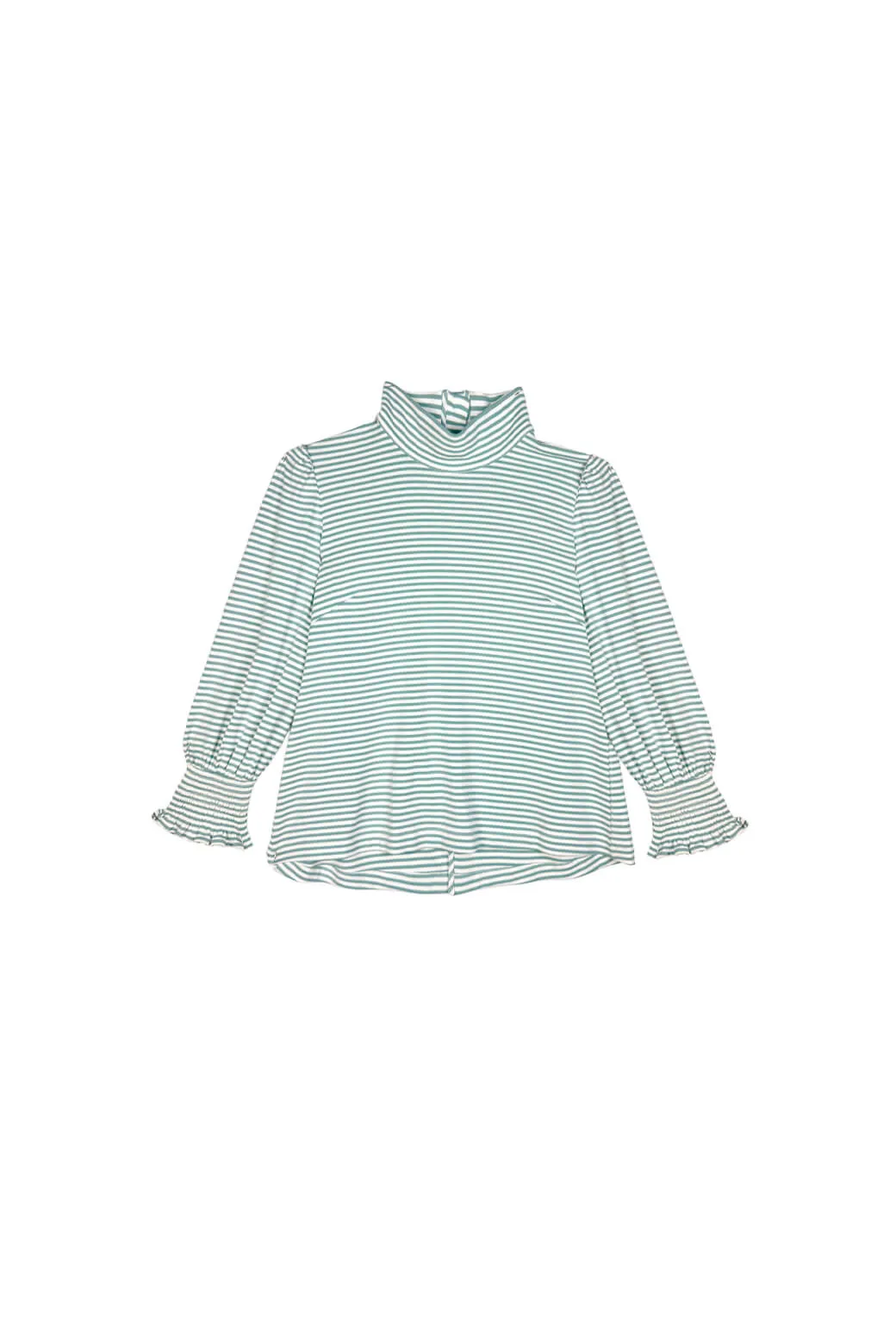 Long Sleeve Mod Top - Sea Stripe Knit