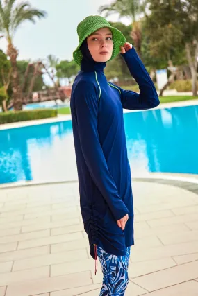 Lycra Navy Burkini Modest Swimwear M2482