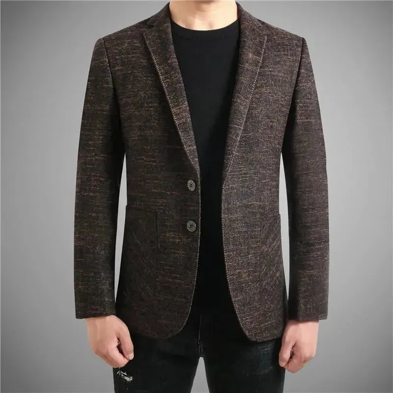 Men Blazer - Marl Vintage Blazer