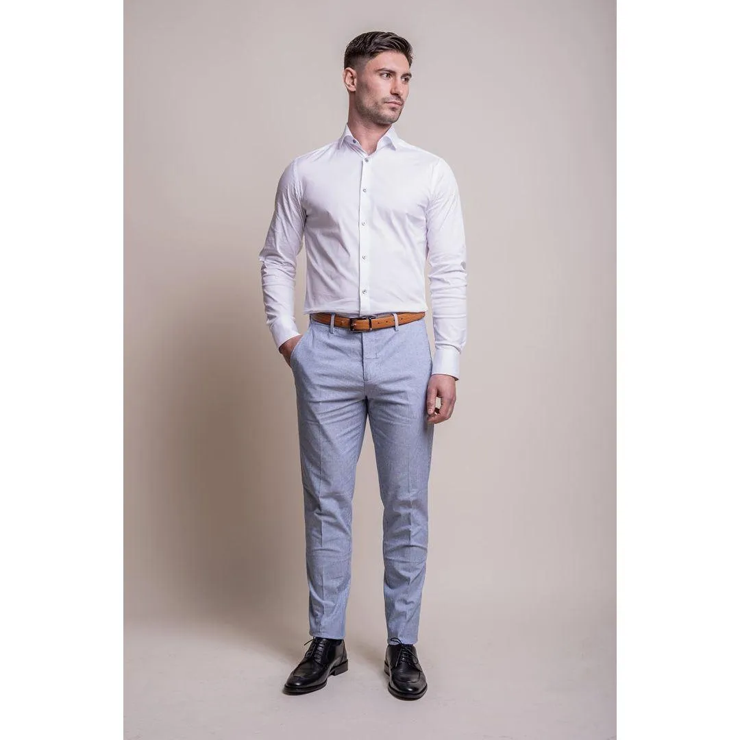 Mens Light Blue 2 Piece Summer Suit