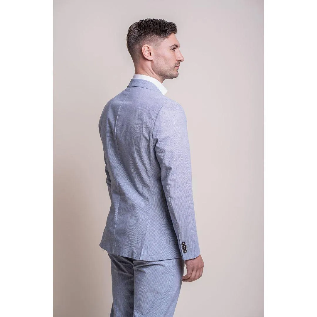 Mens Light Blue 2 Piece Summer Suit