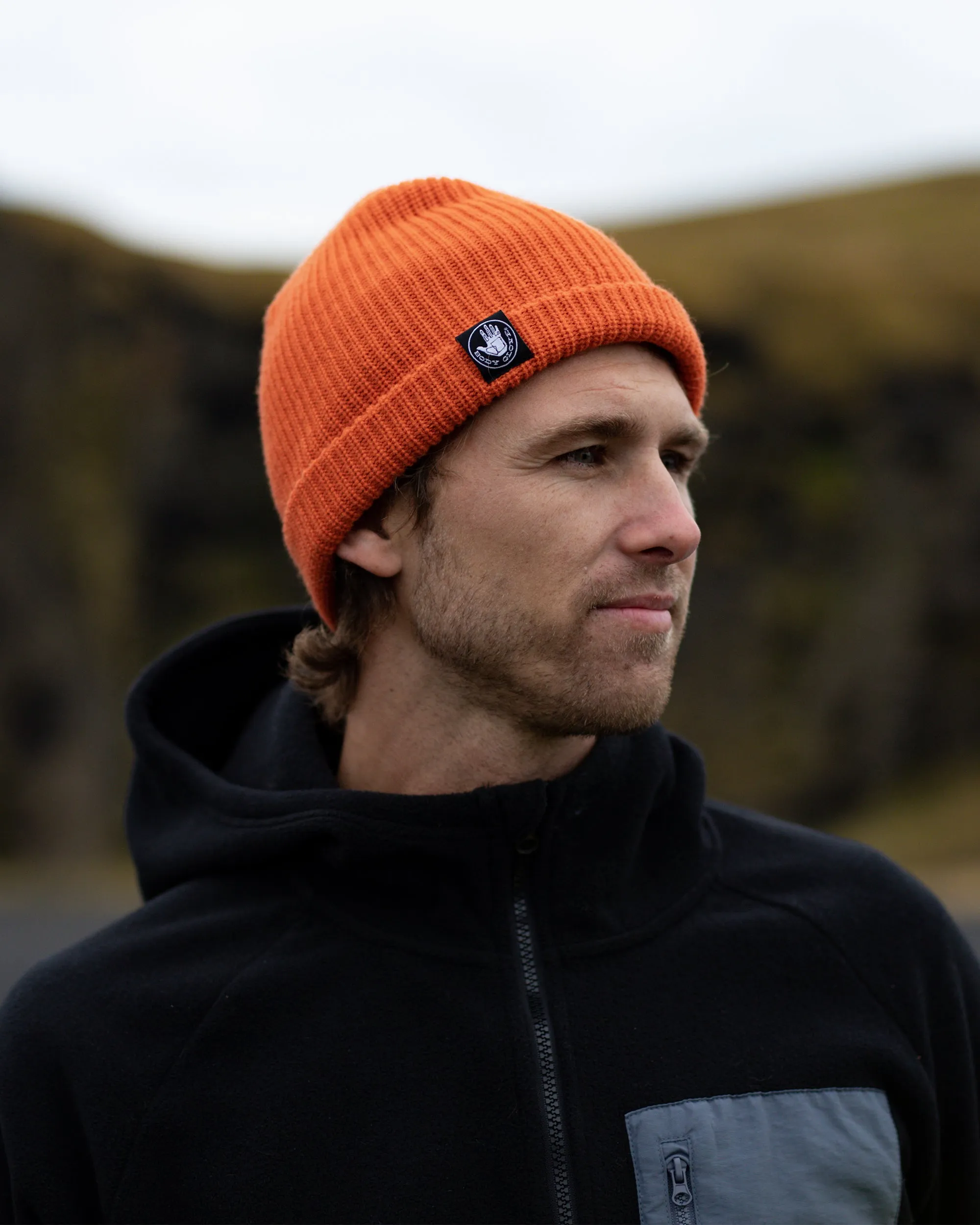 Men's Patrol Acrylic Beanie - Orange